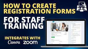 How to create a Registration Form for Staff Trainings
