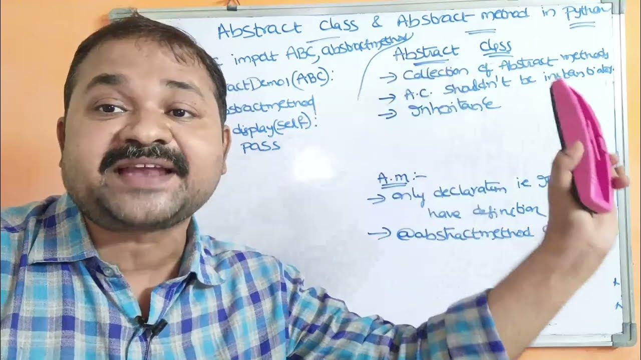 Abstract class and Abstract method in Python Programming - YouTube