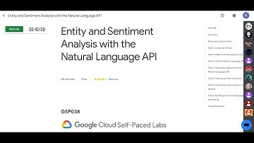 #GSP038 | Entity and Sentiment Analysis with the Natural Language API Solution with Explanation