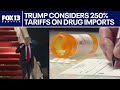Trade deal deadline looms as Trump considers 250% tariffs on imported drugs