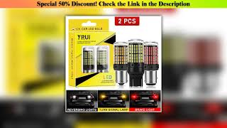 Must Buy YiRui 2pcs 12-48V New LED Bulbs 144smd Lamp Reverse Turn Signal Light BA15S P21W BAU15S PY