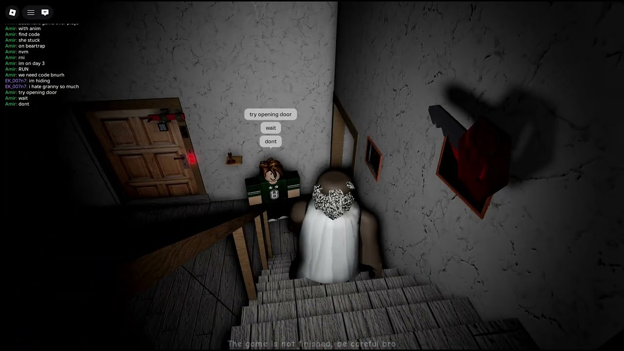 granny 1.0 roblox gameplay