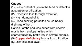 14 Deficiency of trace elements