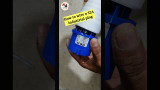 How to wire a 32A industrial plug Single pase #shorts #viral