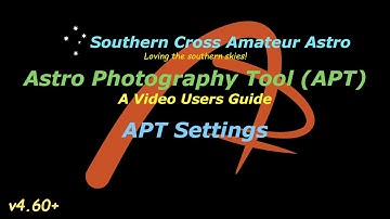 APT User Guide: APT Settings