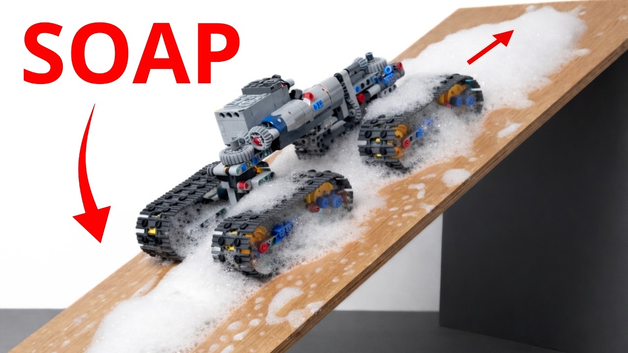 LEGO Technic Car: Climbing a Super Slippery Soap Slope – Epic Fail or Win? | LEGO Smart