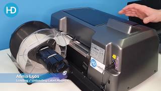 Afinia L501 loading unloading label material | HD Labels Help Video