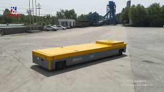 100 tons heavy-duty hydraulic steering trackless transport cart screenshot 3
