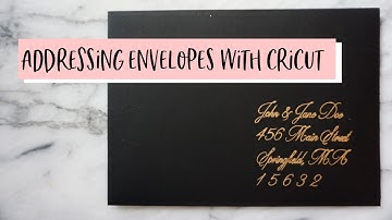 How To: Addressing Envelopes with Cricut | Easy Wedding DIY