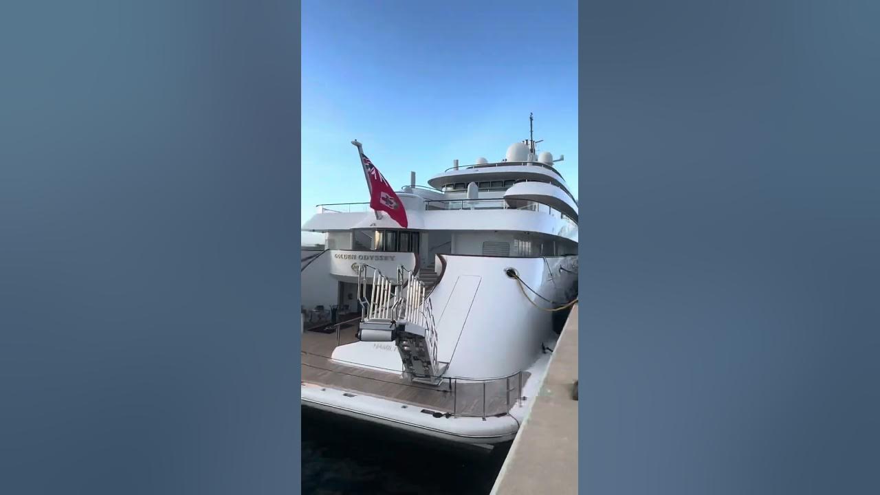 Dreamboat 90m superyacht owner billionaire arthur blank next to golden