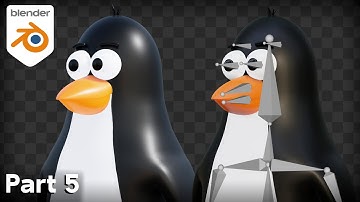 Character Creation for Beginners - Part 5 - Stylized Penguin (Blender Tutorial)
