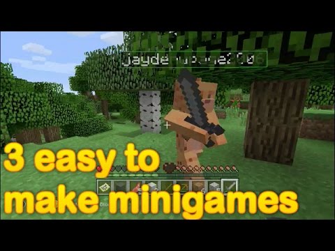 Minecraft - 3 easy to make minigames (part 18) - YouTube