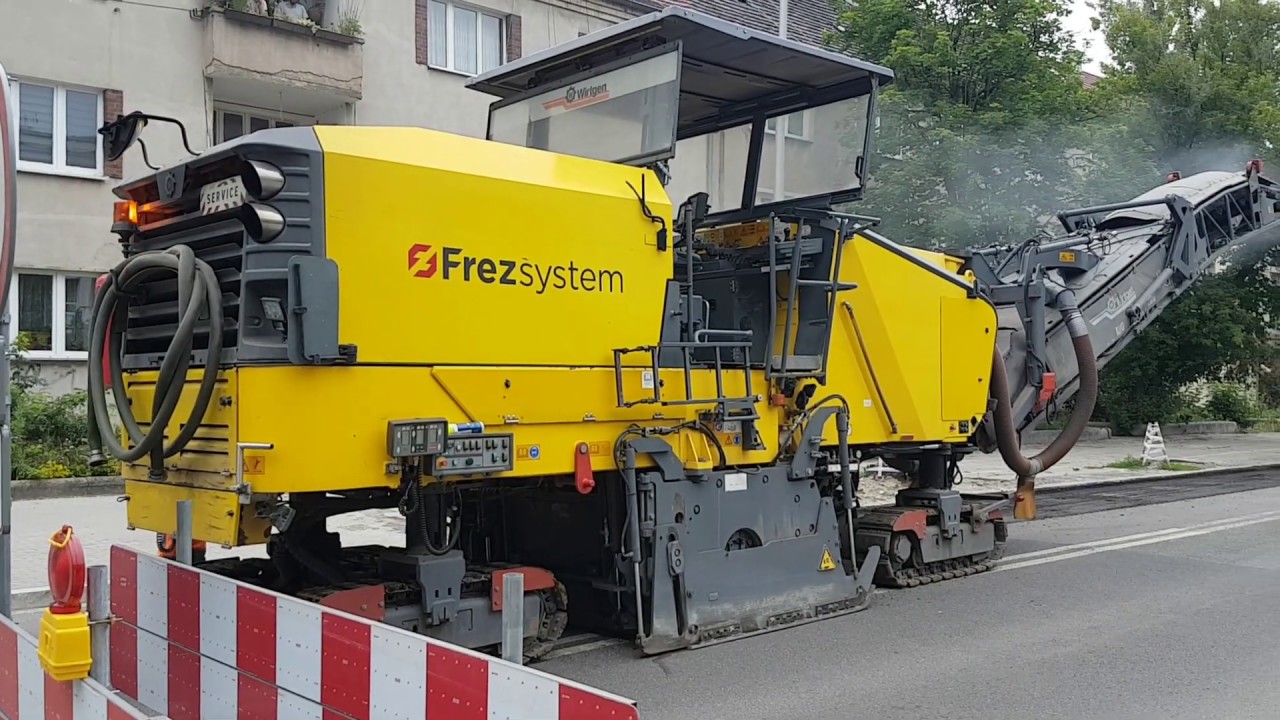 Opole Budowa Skrzyżowanie Dworzec Wschodni 1 Frezowanie asfaltu