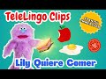 Telelingo clips  lily quiere comer  fun puppet food activity in spanish