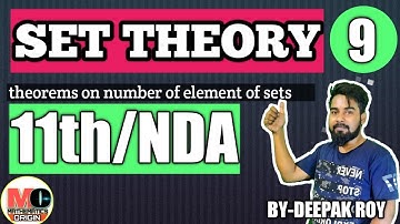 set theory, theorems on number of elements of sets, by-deepak roy sir
