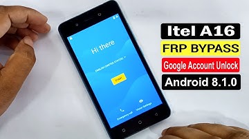 Itel A16 FRP Bypass | Itel A16 Google Account Unlock Android 8.1.0 Pie Without PC |