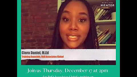 12/17 Webinar Training on Youth Sexual Health: An Overview for Mentors and Mentoring Programs