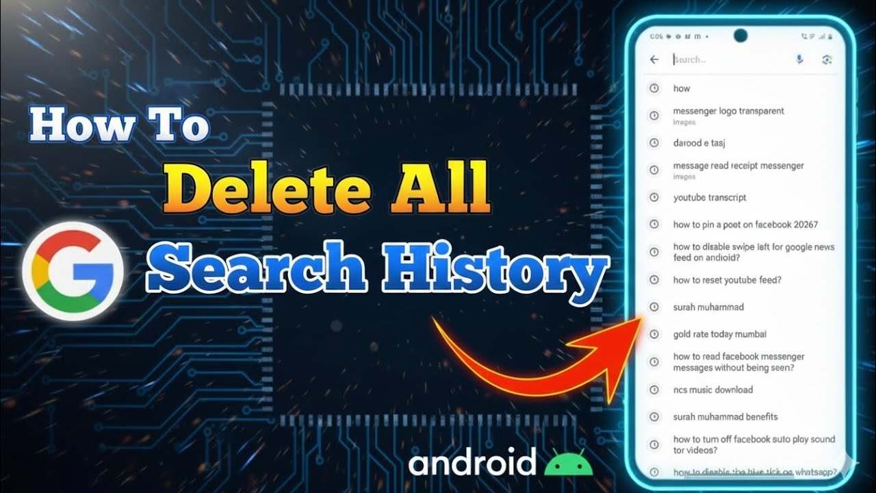 How to Delete All Google Search History 