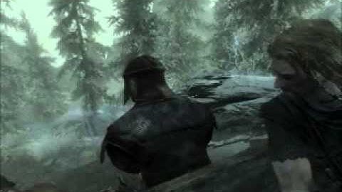 Skyrim new main menu and cart intro music