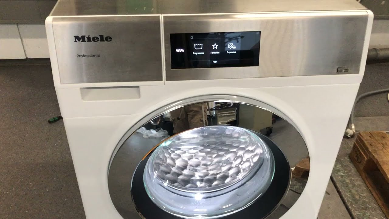 Miele Professional PWM 907 - Machine view and programme list