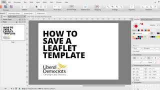 How to save a leaflet template