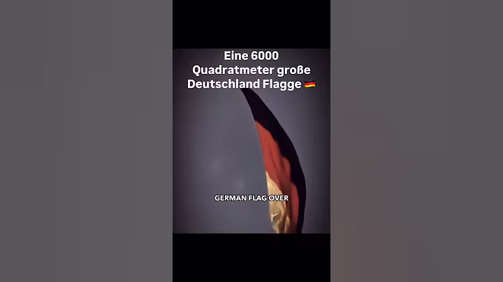 Deutschland-Flagge 6000 Quadratmeter groß #deutschland #Flagge #afd #weltrekord