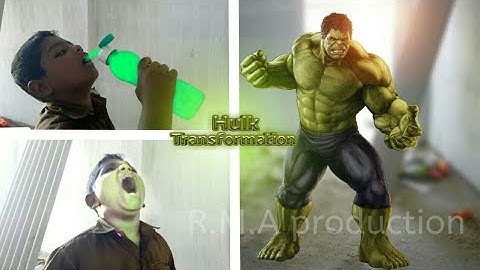The Hulk Transformation | A Short Film editing test on R.M.A production