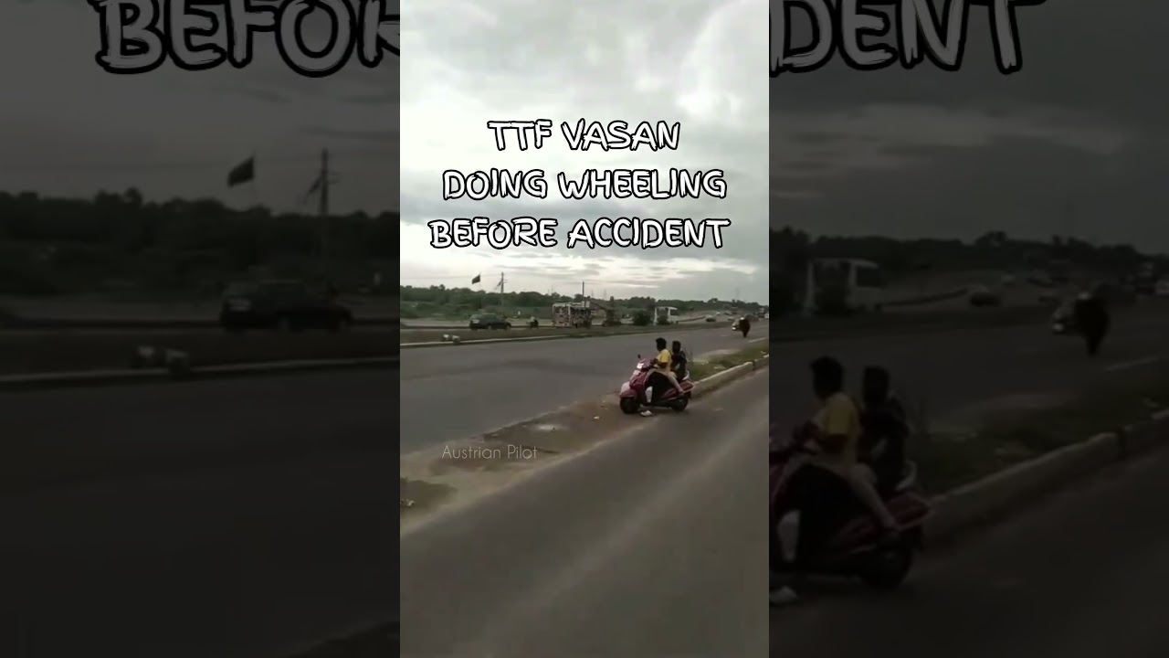 TTF VASAN doing wheelie before accident ¦ 