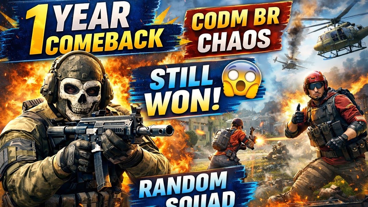 After 1 Year Comeback in CODM 😱 | Random Squad Battle Royale & Still WON!
