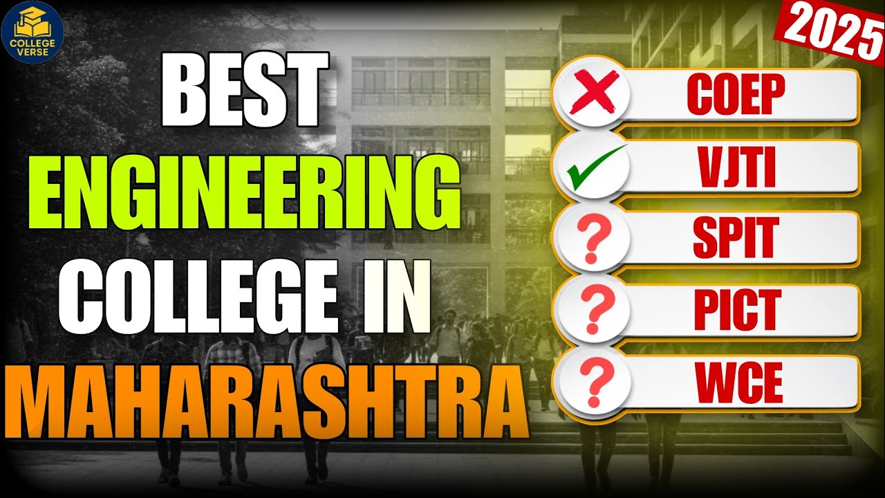 Best Engineering Colleges in Maharashtra | COEP vs VJTI vs SPIT vs PICT vs WCE | 