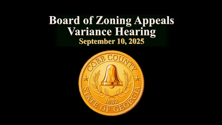 Cobb County Board of Zoning Appeals - 09/10/25