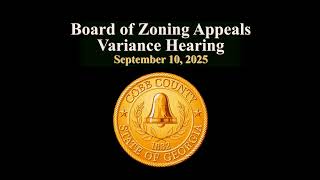 Cobb County Board of Zoning Appeals - 09/10/25 Net Worth