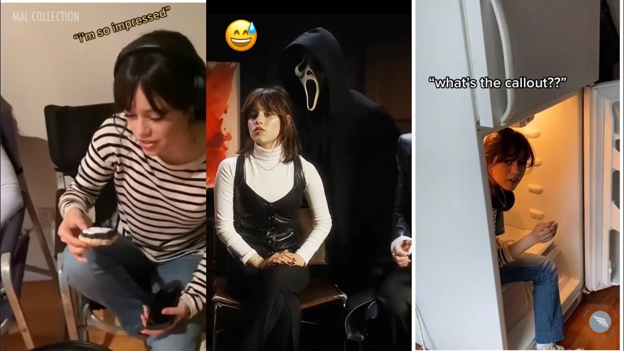 Jenna Ortega Bloopers, Funny Clips on Scream 6 😅😍 #scream6 #jennaortega ...