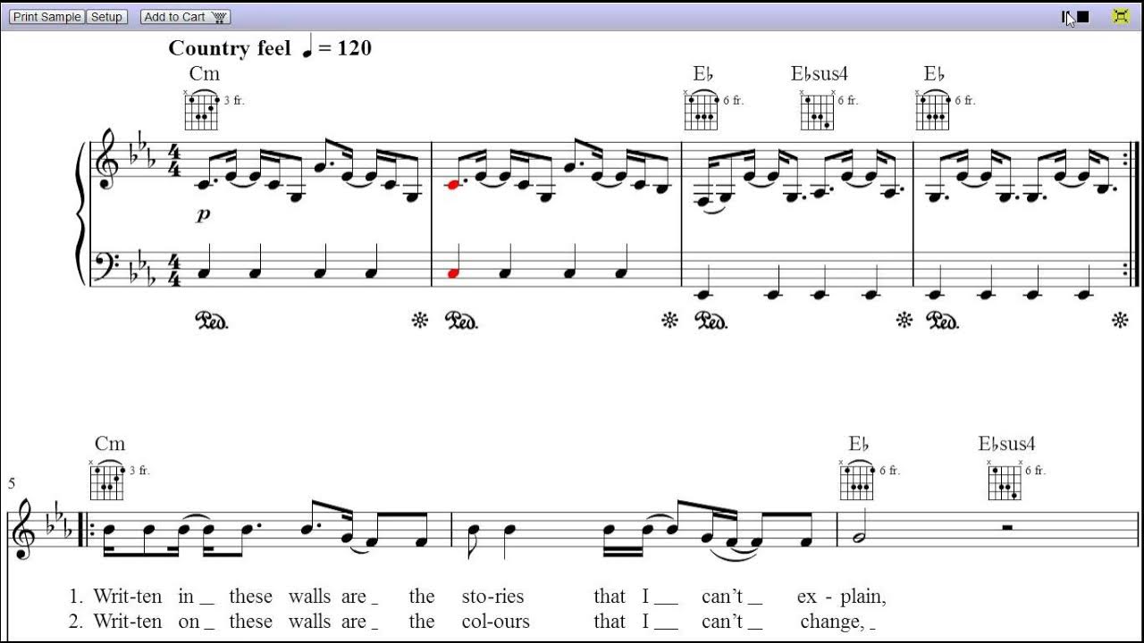"The Story of My Life" by One Direction - Piano Sheet Music (Teaser) "The Story of My Life" by One Direction - Piano Sheet Music (Teaser)