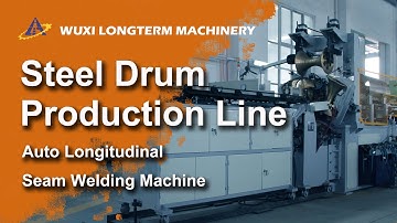 Automatic Sheet Rolling & Longitudinal Seam Welding Machine for Steel Drum