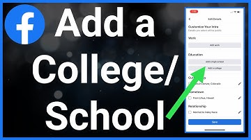 How To Add College Or High School On Facebook
