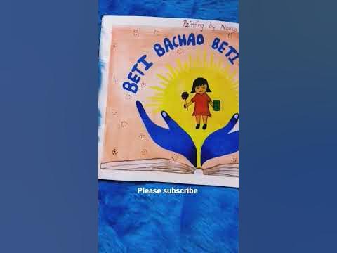 beti bachao beti padao painting.please subscribe for more. - YouTube