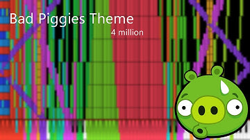 [Black MIDI] Bad Piggies theme 4 million notes - TekkitkoooBM
