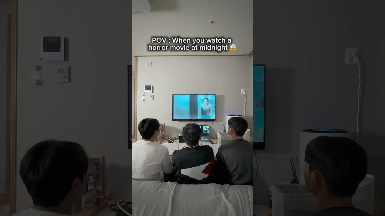 POV : when you watch a horror movie 😂