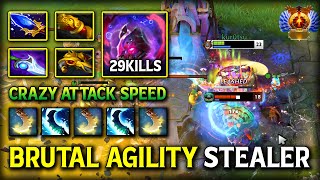 Celebrity BRUTAL AGILITY STEALER CARRY Slark | 29Kills Crazy Attack Speed 100% Become Tank Slayer 7.40c DotA 2 Net Worth