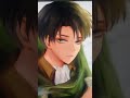 attempting to paint levi with just one brush