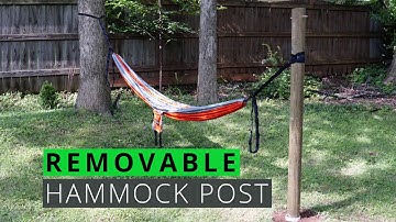 Removable Hammock Post Install