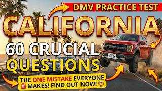 DMV Practice Test  2026 California: Most Missed Questions