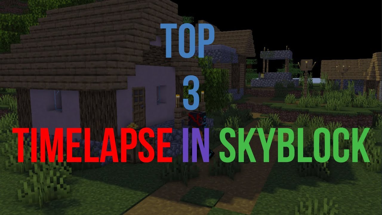 TOP 3 TimeLapse In Skyblock - Minecraft Indonesia - YouTube