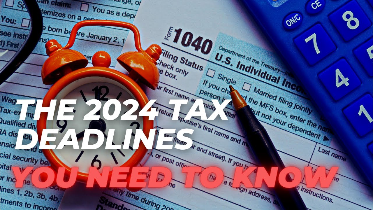 AVOID TAX PENALTIES - DON’T MISS YOUR DEADLINES