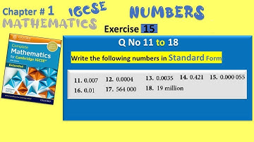 Cambridge IGCSE Extended Maths Solutions - Chapter1 Ex15Q11 to 18 - Standard Form - David Rayner