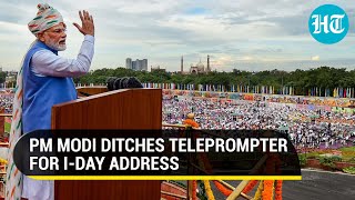 PM goes impromptu, ditches teleprompter; Over 80 minute extempore by Modi from Red Fort screenshot 1