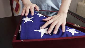 Memorial Flag Display Case