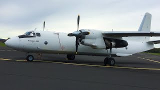 Antonov at Maribor AN-26 Start Up Taxi and Take Off