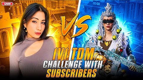 BGMI 1v1 TDM with Subscribers @Redwineislive  | #bgmi #girlgamer #bgmilive #customroom